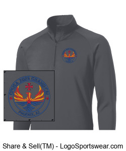 Sport-Tek Men's Sport-Wick Stretch 1/2-Zip Pullover  Design Zoom